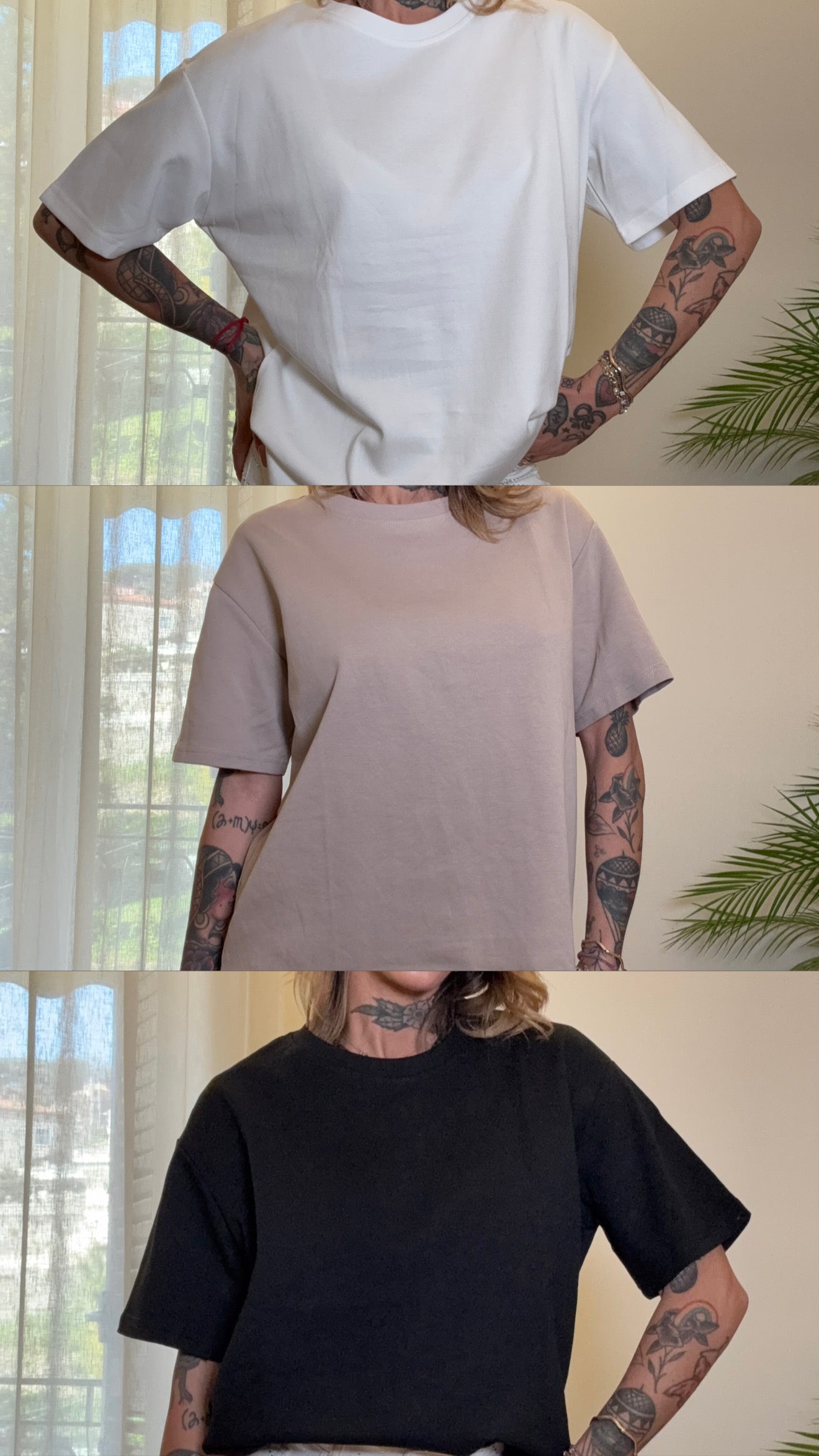 pack3 shirt basic girocollo