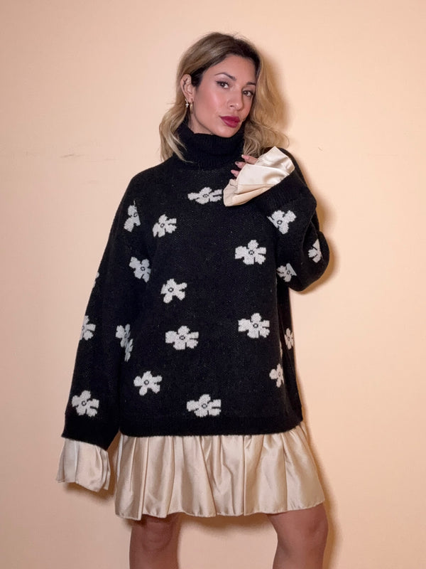 abito maglia floriana