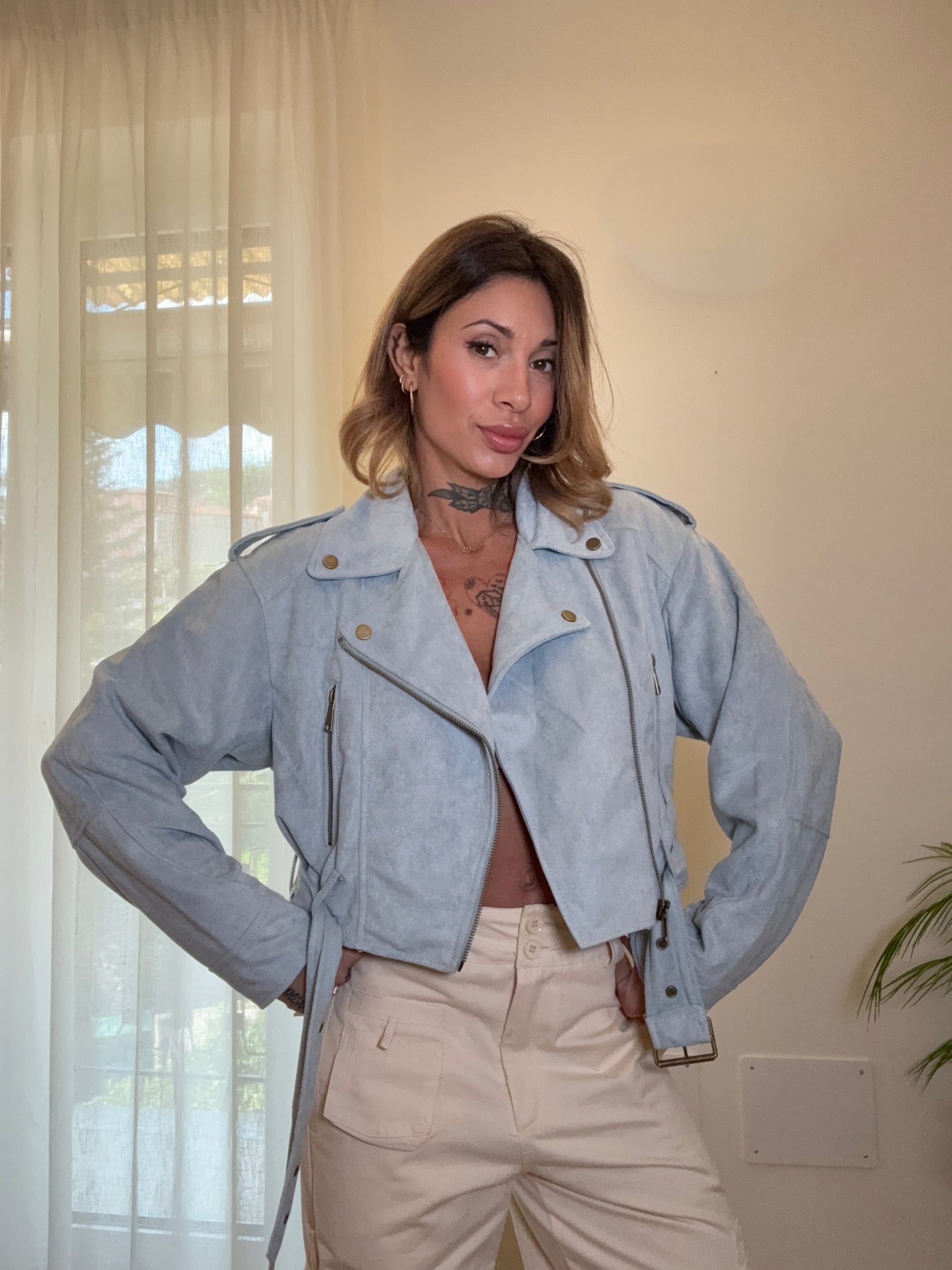 biker suede zucchero