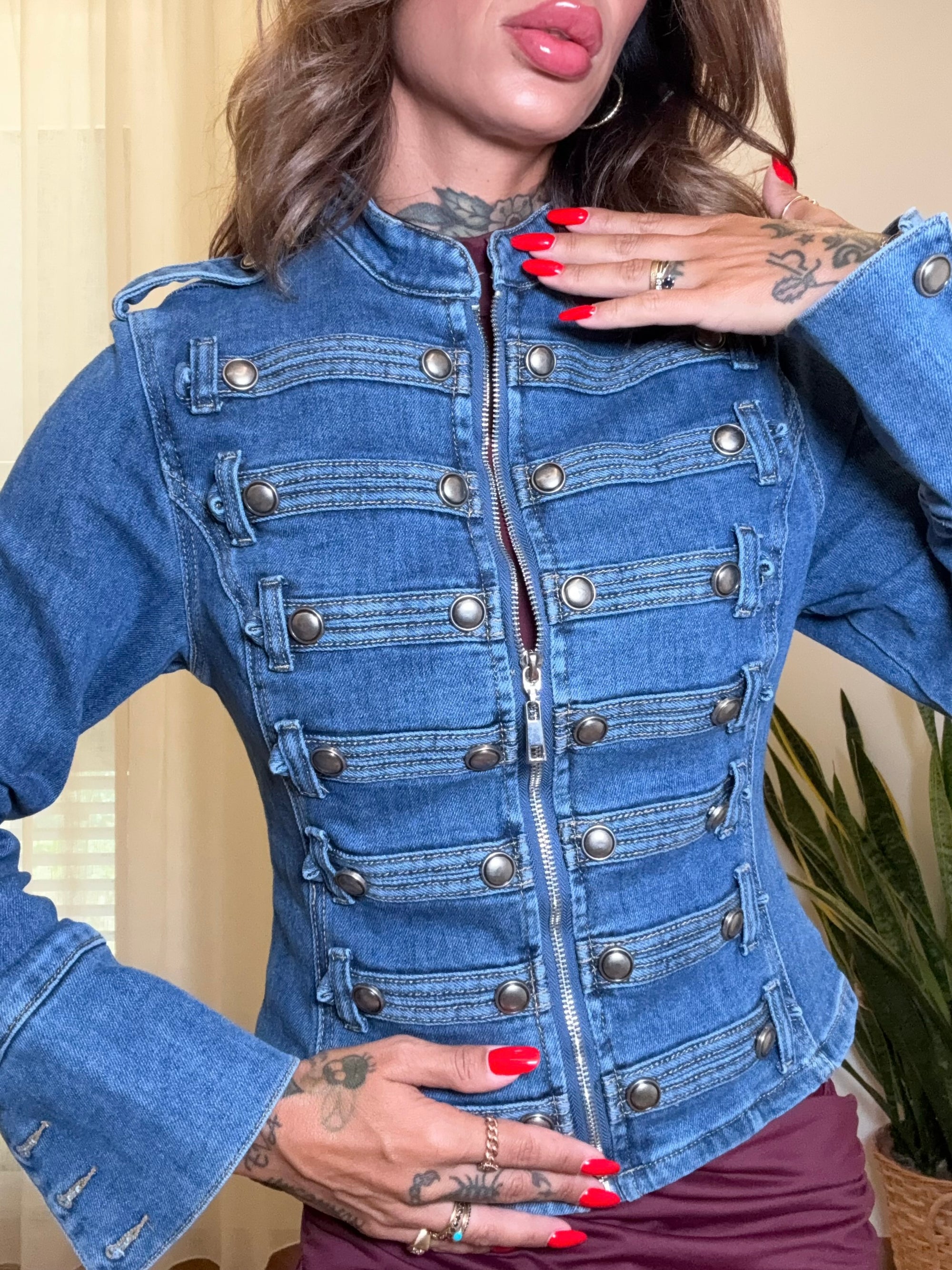 giacca denim napoleon