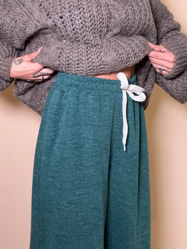 pantalone tuta in maglia