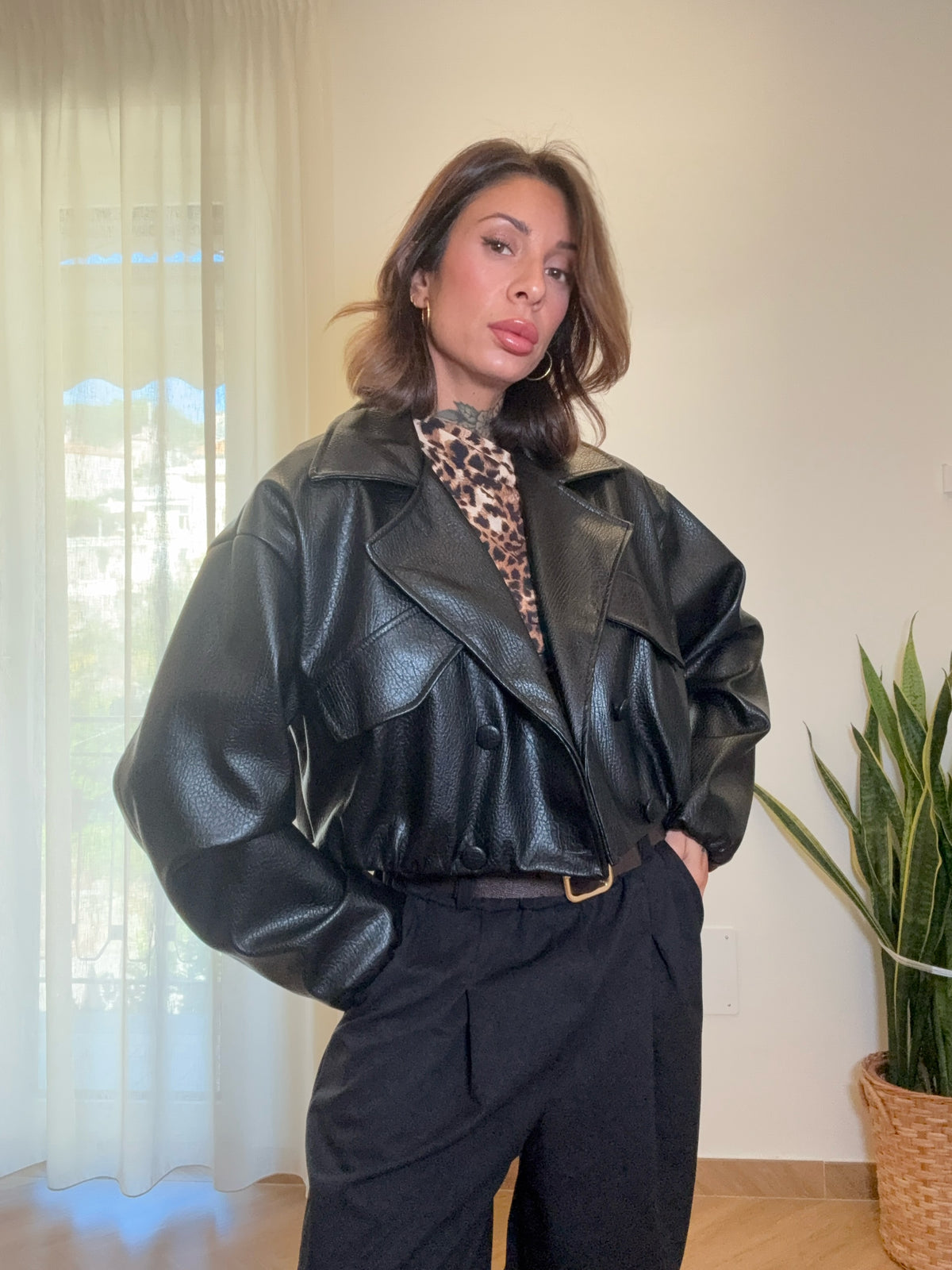 giubbotto ecopelle michelle