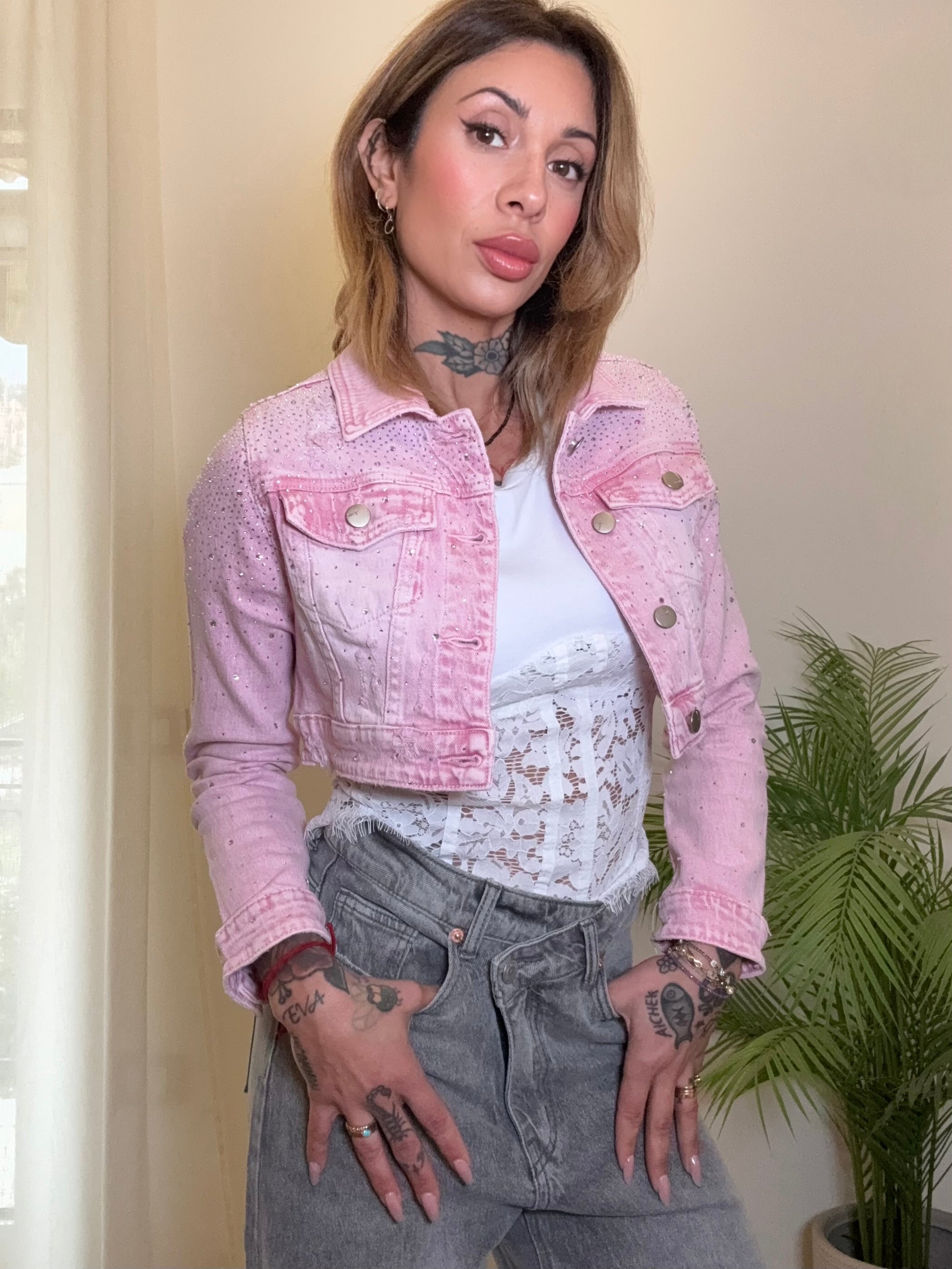 giubbotto denim pinky