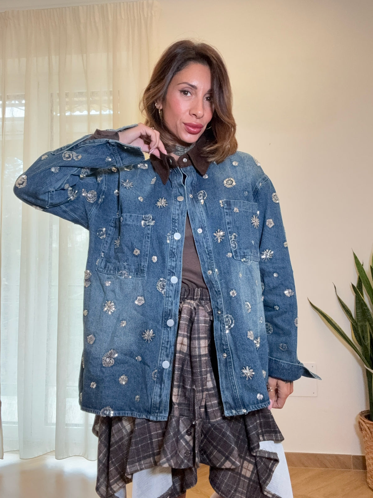 camicia denim roger
