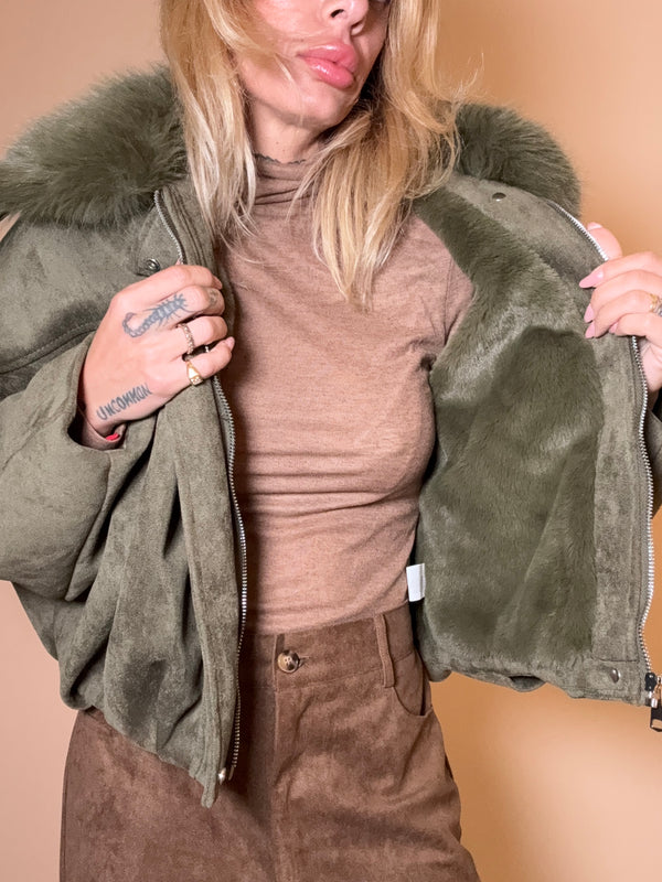 bomber carla winter suede