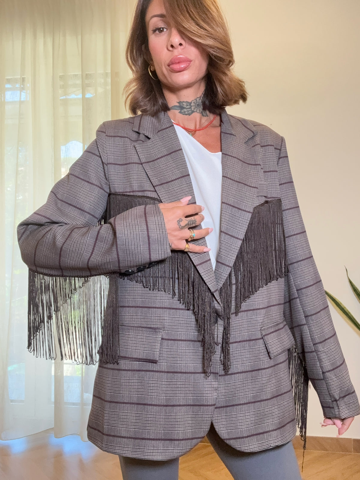 blazer frange